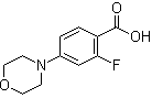 2-氟-4-(4-吗啉基)苯甲酸分子结构 (CAS 946598-40-9)