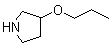 结构式 CAS# 946681-61-4, 3-丙氧基吡咯烷