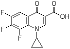 1-环丙基-6,7,8-三氟-4-氧代-1,4-二氢喹啉-3-羧酸分子结构 (CAS 94695-52-0)