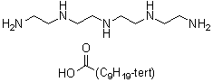 N-(2-氨基乙基)-N'-[2-[(2-氨基乙基)氨基]乙基]-1,2-乙二胺单叔癸酸盐分子结构 (CAS 94713-30-1)
