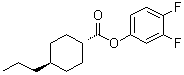反式-4-丙基-环己烷羧酸 3,4-二氟苯基酯分子结构 (CAS 94737-80-1)