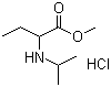 2-[(1-甲基乙基)氨基]丁酸甲酯盐酸盐分子结构 (CAS 947586-41-6)