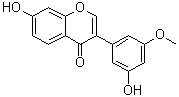 3',7-二羟基-5'-甲氧基异黄酮分子结构 (CAS 947611-61-2)