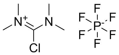 N,N,N',N'-四甲基氯甲脒六氟磷酸盐分子结构 (CAS 94790-35-9)
