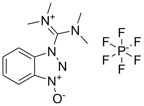 2-(1H-Benzotriazole-1-yl)-1,1,3,3-tetramethyluronium hexafluorophosphate molecular structure (CAS 94790-37-1)