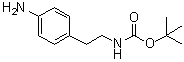 [2-(4-氨基苯基)乙基]氨基甲酸叔丁酯分子结构 (CAS 94838-59-2)