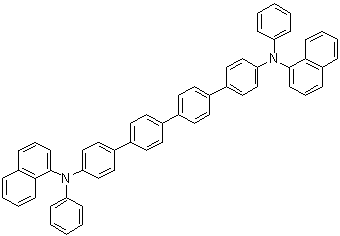 N4,N4'''-二-1-萘基-N4,N4'''-二苯基-[1,1':4',1'':4'',1'''-四联苯]-4,4'''-二胺分子结构 (CAS 948552-24-7)