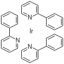 三(2-苯基吡啶)合铱分子结构 (CAS 94928-86-6)