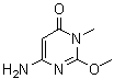 6-氨基-2-甲氧基-3-甲基-4(3H)-嘧啶酮分子结构 (CAS 94940-32-6)