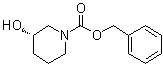 (3S)-3-羟基-1-哌啶羧酸苄酯分子结构 (CAS 94944-69-1)