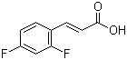 2,4-Difluorocinnamic acid molecular structure (CAS 94977-52-3)