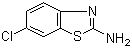 structure of CAS# 95-24-9, 2-Amino-6-chlorobenzothiazole ;6-Chloro-1,3-benzothiazol-2-amine
