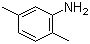 structure of CAS# 95-78-3, 2,5-Dimethylaniline;1-Amino-2,5-dimethylbenzene; 2,5-Xylidine; 3-Amino-1,4-dimethylbenzene; p-Xylidine; 5-Methyl-o-toluidine; 6-Methyl-m-toluidine