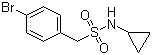 1-(4-溴苯基)-N-环丙基甲磺酰胺分子结构 (CAS 950235-23-1)