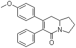 2,3,8,8a-四氢-7-(4-甲氧基苯基)-6-苯基-5(1H)-吲嗪酮分子结构 (CAS 950567-39-2)