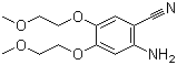 2-Amino-4,5-bis(2-methoxyethoxy)benzonitrile molecular structure (CAS 950596-58-4)