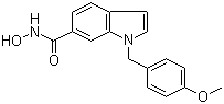 结构式 CAS# 950762-95-5, PCI 34051; N-羟基-1-(4-甲氧基苄基)-1H-吲哚-6-甲酰胺