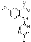 5-溴-N-(4-甲氧基-2-硝基苯基)-2-吡嗪胺分子结构 (CAS 950845-94-0)