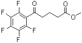 2,3,4,5,6-五氟-delta-氧代-苯戊酸甲酯分子结构 (CAS 95123-21-0)