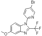 1-(5-溴-2-吡啶基)-5-甲氧基-2-(三氟甲基)-1H-苯并咪唑分子结构 (CAS 951238-11-2)