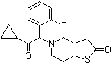 5-[2-环丙基-1-(2-氟苯基)-2-氧代乙基]-4,5,6,7-四氢噻吩并[3,2-c]吡啶-2(3H)-酮分子结构 (CAS 951380-42-0)