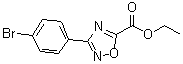 Ethyl 3-(4-bromophenyl)-1,2,4-oxadiazole-5-carboxylate molecular structure (CAS 951626-15-6)