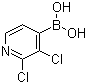 2,3-二氯吡啶-4-硼酸分子结构 (CAS 951677-39-7)
