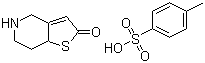5,6,7,7a-Tetrahydrothieno[3,2-c]pyridin-2(4H)-one 4-methylbenzenesulfonate molecular structure (CAS 952340-39-5)