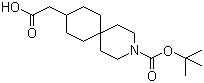 3-[叔丁氧羰基]-3-氮杂螺[5.5]十一烷-9-乙酸分子结构 (CAS 952480-32-9)