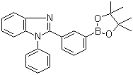 3-(1-苯基-1H-苯并咪唑-2-基)苯硼酸嚬哪醇酯分子结构 (CAS 952514-86-2)