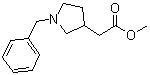 1-苄基-3-吡咯烷乙酸甲酯分子结构 (CAS 95274-12-7)