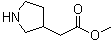 3-吡咯烷乙酸甲酯分子结构 (CAS 95274-14-9)