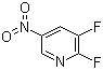2,3-二氟-5-硝基吡啶分子结构 (CAS 954219-68-2)