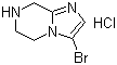 3-溴-5,6,7,8-四氢咪唑并[1,2-a]吡嗪盐酸盐分子结构 (CAS 954239-19-1)