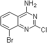 8-溴-2-氯喹唑啉-4-胺分子结构 (CAS 956100-62-2)