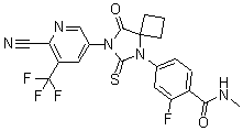 ARN 509分子结构 (CAS 956104-40-8)