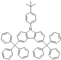 9-[4-(1,1-Dimethylethyl)phenyl]-3,6-bis(triphenylmethyl)-9H-carbazole molecular structure (CAS 956373-04-9)