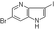 6-溴-3-碘-1H-吡咯并[3,2-b]吡啶分子结构 (CAS 956485-60-2)