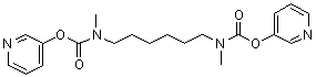 六亚甲基二[甲基氨基甲酸]二-3-吡啶基酯分子结构 (CAS 95701-58-9)
