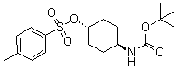 N-[trans-4-[[(4-Methylphenyl)sulfonyl]oxy]cyclohexyl]carbamic acid 1,1-dimethylethyl ester molecular structure (CAS 957035-42-6)