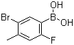5-溴-2-氟-4-甲基苯硼酸分子结构 (CAS 957061-14-2)
