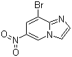 8-Bromo-6-nitroimidazo[1,2-a]pyridine molecular structure (CAS 957187-28-9)