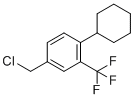 4-(环己基)-3-(三氟甲基)苄基氯分子结构 (CAS 957205-24-2)