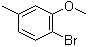 结构式 CAS# 95740-49-1, 2-溴-5-甲基苯甲醚
