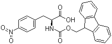 Fmoc-对硝基-L-苯丙氨酸分子结构 (CAS 95753-55-2)