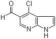 4-氯-7-氮杂吲哚-5-甲醛分子结构 (CAS 958230-19-8)