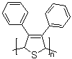 结构式 CAS# 95831-30-4, 聚(3,4-二苯基噻吩)