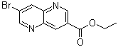 7-溴-1,5-萘啶-3-羧酸乙酯分子结构 (CAS 958334-48-0)