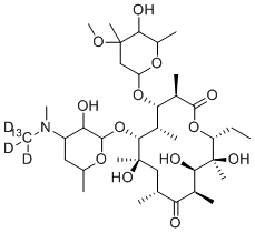 Erythromycin-13C-d3 molecular structure (CAS 959119-26-7)