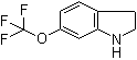 结构式 CAS# 959235-95-1, 2,3-二氢-6-(三氟甲氧基)-1H-吲哚